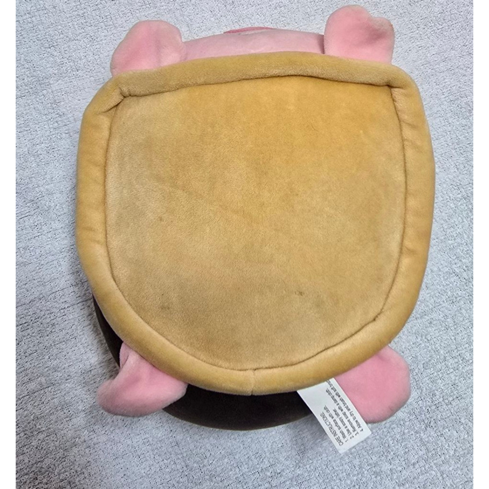 Baby Unbranded Stuffed Animal Pig in Toast One Size Pink Brown - Picture 5 of 8